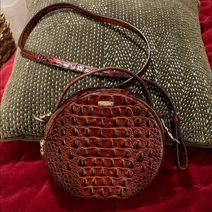 Brahmin Round Crossbody Bag in Rich Brown